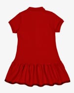 Image 5 of 6: Moncler Girl's Short-Sleeve Polo Shirt Dress, Size 8-14