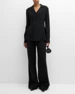 Image 5 of 6: Co High-Rise Welt Pocket Wide-Leg Trousers