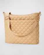 Image 4 of 6: MZ WALLACE Crosby Quilted Nylon Hobo Bag