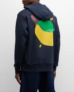 Image 3 of 6: JW Anderson Men's Lemon-Print Hoodie