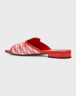 Image 3 of 6: Jimmy Choo Nako Logo Flat Slide Sandals