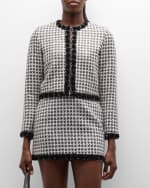 Image 7 of 7: Le Superbe Rosebud Houndstooth Jacket