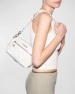 Image 3 of 5: MZ WALLACE Crosby Mini Quilted Nylon Crossbody Bag