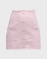 Image 1 of 6: L'Agence Truman Faux Leather Mini Skirt