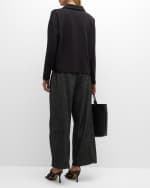 Image 3 of 6: Eileen Fisher Boxy Organic Cotton Jersey Top