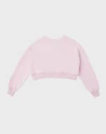 Image 5 of 6: Dolce&Gabbana Girl's Logo Plaque Sweatshirt, Size 8-14
