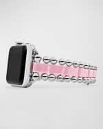 Image 1 of 5: LAGOS Smart Caviar Pink 38mm Apple Watch Bracelet