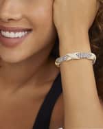 Image 2 of 5: LAGOS Sterling Silver and 18K Embrace Diamond Pave Rope Bracelet