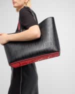 Image 2 of 6: Christian Louboutin Cabata Large in CL Monogram Leather