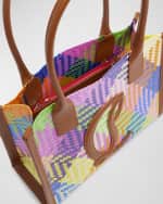 Image 3 of 4: Christian Louboutin By My Side EW Small Tote in Woven Recycled Plastic