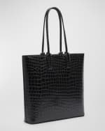 Image 4 of 6: Christian Louboutin Cabata Zipped NS Tote in Aligator Embossed Leather