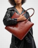 Image 2 of 6: Christian Louboutin Cabata Zipped NS Tote in Aligator Embossed Leather
