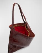 Image 5 of 6: Christian Louboutin Le 54 Tote in Alligator Embossed Leather