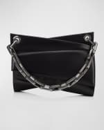 Image 1 of 5: Christian Louboutin Loubitwist Chain Shoulder Bag in Leather