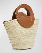 Image 2 of 4: Christian Louboutin Biloumoon Basket in Woven Straw