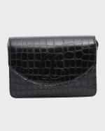 Image 1 of 4: Christian Louboutin Loubi54 Crossbody Small in Alligator Embossed Leather
