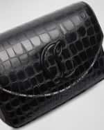 Image 4 of 4: Christian Louboutin Loubi54 Crossbody Small in Alligator Embossed Leather