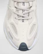 Image 4 of 6: Axel Arigato Men's Mesh and Leather Satellite Runner Sneakers