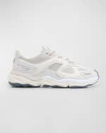 Image 1 of 6: Axel Arigato Men's Mesh and Leather Satellite Runner Sneakers