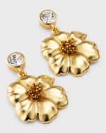 Image 4 of 5: Oscar de la Renta Poppy Drop Earrings