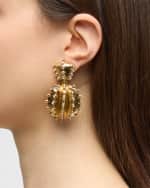 Image 2 of 5: Oscar de la Renta Double Cactus Ball Earrings