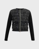 Image 2 of 6: Herno Short Sequined Tweed Jacket