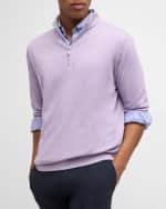 Image 4 of 6: Peter Millar Men's Crown Comfort Quarter-Zip Pullover Sweater