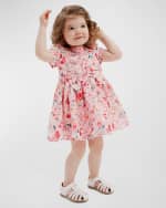 Image 2 of 3: Bardot Junior Girl's Alice Floral-Print Bow Dress, Size 6M-3