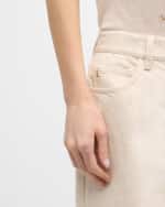 Image 5 of 5: Lafayette 148 New York Wyckoff High-Rise Straight-Leg Denim Jeans