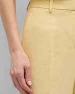 Image 6 of 6: Lafayette 148 New York Gates High-Rise Straight-Leg Linen-Blend Pants