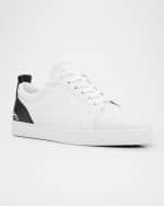 Image 5 of 6: Christian Louboutin Men's Fun Louis Junior Low-Top Leather Sneakers