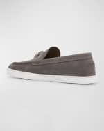 Image 3 of 6: Christian Louboutin Men's Chambeliboat Suede Boat Shoes
