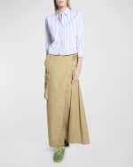 Image 5 of 7: Dries Van Noten Clavini Striped Button-Front Shirt