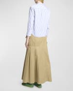 Image 3 of 7: Dries Van Noten Clavini Striped Button-Front Shirt