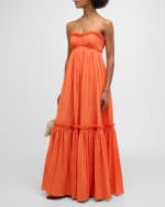 Image 5 of 6: Acler Dartnell Pleated A-Line Maxi Dress
