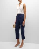 Image 5 of 6: Kobi Halperin Tori Cropped Straight-Leg Pants