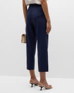 Image 4 of 6: Kobi Halperin Tori Cropped Straight-Leg Pants