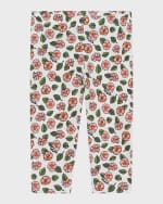 Image 1 of 2: Kenzo Girl's Branded Allover Printed Leggings, 12M-3T