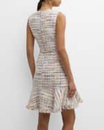 Image 4 of 6: Kobi Halperin Roe Sleeveless Tweed Midi Dress