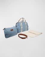 Image 2 of 5: Chloe Kid's Grosgrain Logo Denim Changing Bag