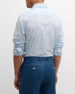 Image 3 of 6: Peter Millar Men's Rollins Performance Check Sport Shirt