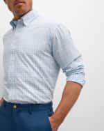Image 4 of 6: Peter Millar Men's Rollins Performance Check Sport Shirt