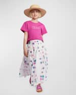 Image 2 of 3: Chloe Girl's Fusion-Printed Long Skirt, Size 6-12