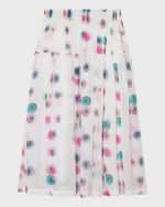 Image 3 of 3: Chloe Girl's Fusion-Printed Long Skirt, Size 6-12