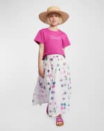 Image 2 of 5: Chloe Girl's Fusion-Printed Long Skirt, Size 4-5