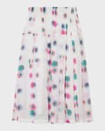 Image 3 of 5: Chloe Girl's Fusion-Printed Long Skirt, Size 4-5