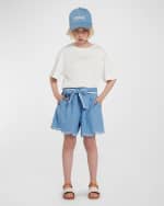 Image 1 of 5: Chloe Girl's Embroidered T-Shirt, Size 4-5