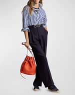 Image 4 of 5: Polo Ralph Lauren Relaxed-Fit Contrast-Stripe Cotton Shirt