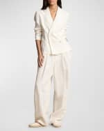 Image 4 of 5: Polo Ralph Lauren Linen Wide-Leg Pants