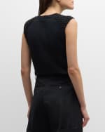 Image 4 of 6: FABIANA FILIPPI Beaded Sleeveless Sweater